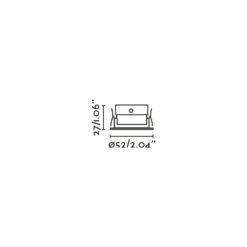 KIVI RECESSED ADJUSTABLE BLACK 5W 2700K 36° IP4 Faro Barcelona 1-FR43902