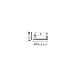 KIVI RECESSED ADJUSTABLE BLACK 5W 3000K 36° IP4 Faro Barcelona 1-FR43906