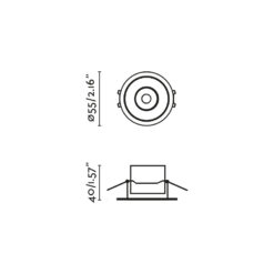 ADJUSTABLE FLIC RECESSED WHITE GU10 MR11 Faro Barcelona 1-FR44108
