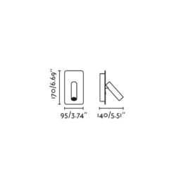 SUAU READER WHITE USB C LED 3W Faro Barcelona 1-FR62117N