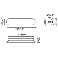 NOVO 500 BEIGE LED WALL LAMP 12W 2700K Faro Barcelona 1-FR62724