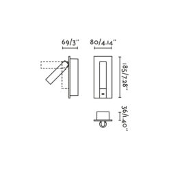 GABO BRONZE READER LED 4W 2700K Faro Barcelona 1-FR62755