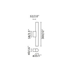 CALMA WALL LIGHT LINESTRA WOOD 5W 2700K Faro Barcelona 1-FR63558