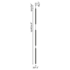 LUMINA 600 3L PENDANT LAMP EMP S/M BLACK LED 36W 2 Faro Barcelona 1-FR64642-131