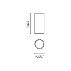 ROL CEILING LAMP WHITE/WHITE LED 15W 2700K 60º Faro Barcelona 1-FR68621