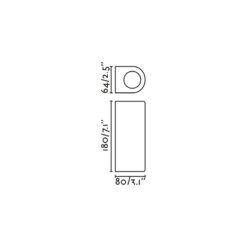 ESTELA WALL L. BLACK 2xGU10 Faro Barcelona 1-FR70327