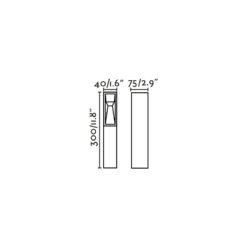 TIL BEACON BLACK LED 3W 2700K 24V Faro Barcelona 1-FR70938