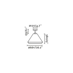 SAIGON OUT SUSPENDED FIX H160 T70 CREAM Faro Barcelona 1-FR71621-05