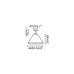 SAIGON OUT SUSPENDED FIX H160 W70 Faro Barcelona 1-FR71621-07