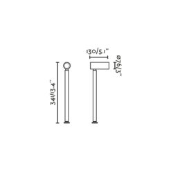 SAU M 471 SPOT/STAKE BLACK LED 13W 3000K 10º Faro Barcelona 1-FR71787-231