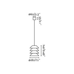TOBA PENDANT WITH CANOPY BROWN 1xE27 Faro Barcelona 1-FR72126-165