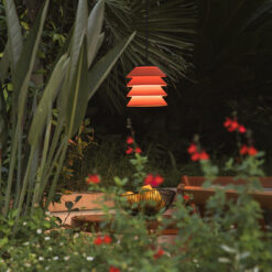 TOBA PENDANT WITH CANOPY ORANGE 1xE27 Faro Barcelona 1-FR72126-166