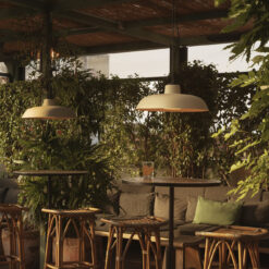 SAGA PENDANT SYSTEM BEIGE 1xE27 Faro Barcelona 1-FR72135
