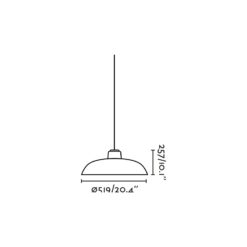 SAGA PENDANT SYSTEM ORANGE 1xE27 Faro Barcelona 1-FR72138
