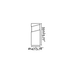 BLOCK BOLLARD/WALL TOP LIGHT SAND BROWN 1xE27 Faro Barcelona 1-FR74144