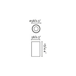 PUK WHITE CEILING Ø58 LED 4,5W 2700K 30° Faro Barcelona 1-FR75304-122