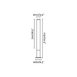TURA 1050 BEACON DARK GREY LED 28W 3000K Faro Barcelona 1-FR75546