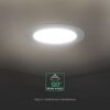 CCT LED Panel V-TAC Cree Chip 12W 1320lm 3in1 Στρογγυλό Χωνευτό Φ17cm 6yrs Wty 78616VT