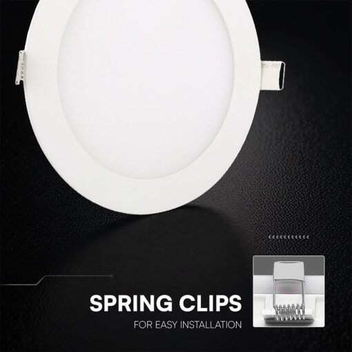 CCT LED Panel V-TAC Cree Chip 12W 1320lm 3in1 Στρογγυλό Χωνευτό Φ17cm 6yrs Wty 78616VT