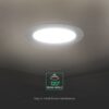CCT LED Panel V-TAC Cree Chip 24W 2640lm 3in1 Στρογγυλό Χωνευτό Φ30cm 6yrs Wty 78676VT
