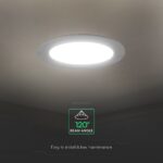 CCT LED Panel V-TAC Cree Chip 24W 2640lm 3in1 Στρογγυλό Χωνευτό Φ30cm 6yrs Wty 78676VT