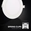 CCT LED Panel V-TAC Cree Chip 24W 2640lm 3in1 Στρογγυλό Χωνευτό Φ30cm 6yrs Wty 78676VT