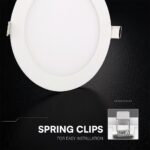 CCT LED Panel V-TAC Cree Chip 24W 2640lm 3in1 Στρογγυλό Χωνευτό Φ30cm 6yrs Wty 78676VT