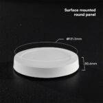 CCT LED Panel V-TAC Cree Chip 6W 630lm 3in1 Στρογγυλό Επιφανειακό Φ12cm 6yrs Wty 78706