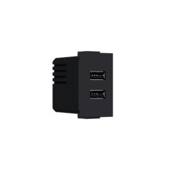 MODYS ΠΡΙΖΑ ΤΡΟΦΟΔΟΣΙΑΣ USB  2XUSB A+C ΜΑΥΡΟ ΜΑΤ 5VDC 3A IP20 ACA 10101412364
