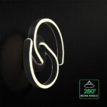 V‑TAC 24290VT Φωτιστικό Τοίχου LED Μαύρο Ματ 2860lm 4000K 300×110 IP20