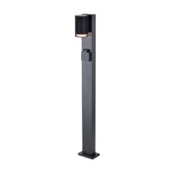 V‑TAC 24310VT Κολωνάκι Κήπου GU10 Μαύρο IP44 105×125×800