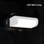 V‑TAC 243426VT Φωτιστικό Τοίχου LED Λευκό 1550lm 3000K CREE Chip Ρυθμιζόμενη Δέσμη IP65 176×63×111
