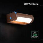 V‑TAC 243446VT Φωτιστικό Τοίχου LED Σκουριά 1550lm 3000K CREE Chip Ρυθμιζόμενη Δέσμη IP65 176×63×111