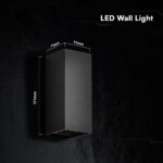 V‑TAC 24346VT Φωτιστικό Τοίχου LED Μαύρο 1250lm 3CCT Up‑Down IP65 71×71×171