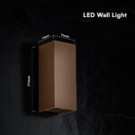 V‑TAC 24346VT Φωτιστικό Τοίχου LED Σκουριά 1250lm 3CCT Up‑Down IP65 71×71×171