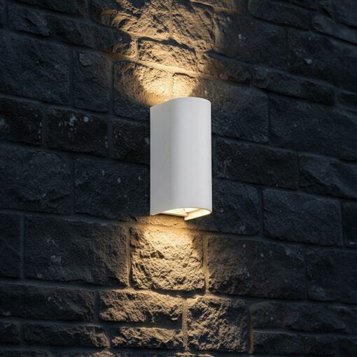 V‑TAC 24348VT Φωτιστικό Τοίχου LED Λευκό 1250lm 3CCT Up‑Down IP65 71×96×171