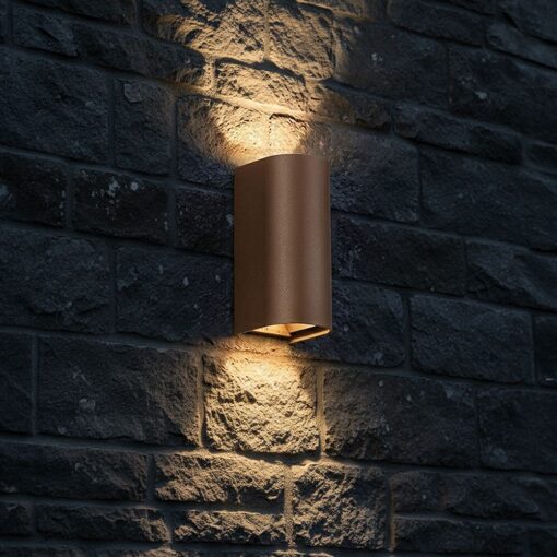 V‑TAC 24349VT Φωτιστικό Τοίχου LED Σκουριά 1250lm 3CCT Up‑Down IP65 71×96×171