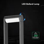 V‑TAC 243516VT Κολωνάκι LED Μαύρο 1550lm 3000K CREE Chip IP65 176×63×600