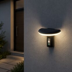 V‑TAC 24365VT Ηλιακό Φωτιστικό Κήπου LED Μαύρο 95lm 3000K Ανιχνευτής Κίνησης PIR IP54 200×137×160