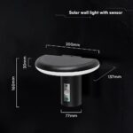 V‑TAC 24365VT Ηλιακό Φωτιστικό Κήπου LED Μαύρο 95lm 3000K Ανιχνευτής Κίνησης PIR IP54 200×137×160
