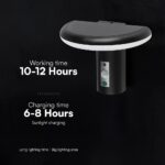 V‑TAC 24365VT Ηλιακό Φωτιστικό Κήπου LED Μαύρο 95lm 3000K Ανιχνευτής Κίνησης PIR IP54 200×137×160