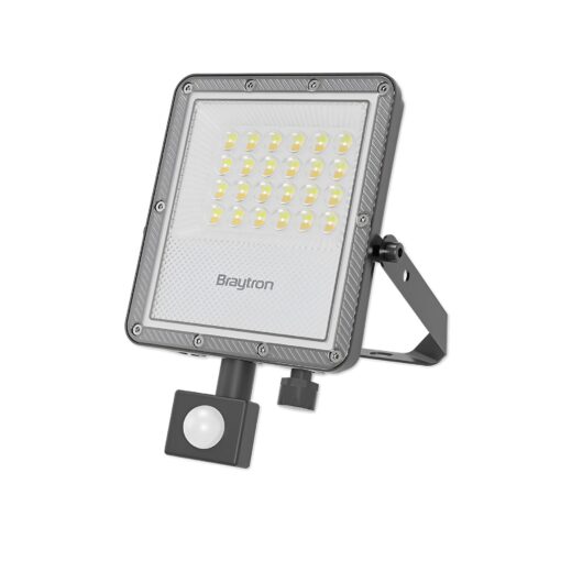 Προβολέας IP65 20W 2200lm 3CCT Με Ανίχνευση (Γκρι) Braytron BT65-22082BR