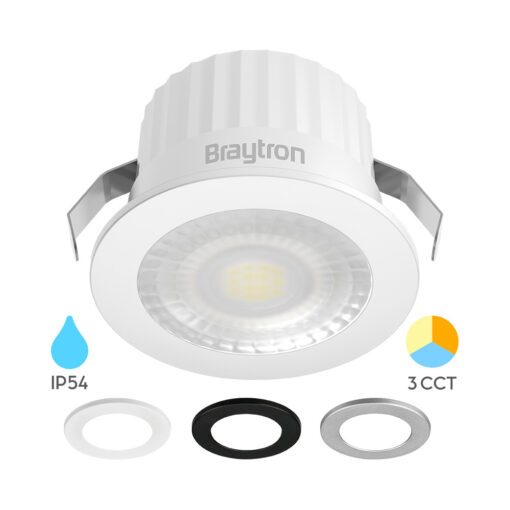 Μινι σποτ led 3w 38° 3CCT IP54 Braytron BH06-00289BR