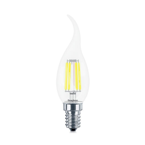 Λάμπα led κερί με μύτη filament διάφανο 4W E14 2700K Braytron BA35-00410BR