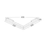 Φωτιστικό Led Μαγνητικής Ράγας 20W CCT Μαύρο Γωνία Braytron BD60-00281BR