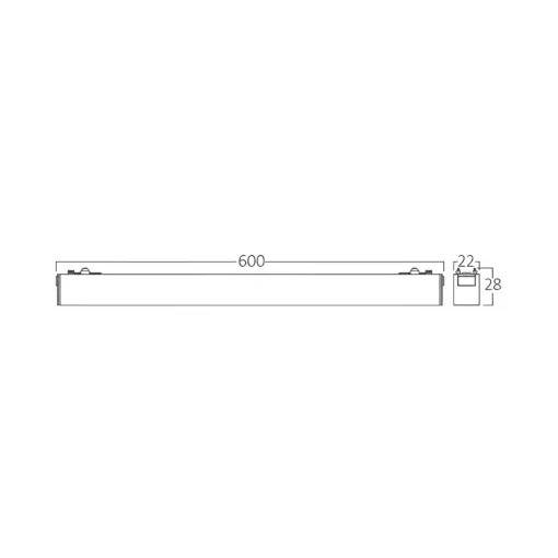 Φωτιστικό Led Μαγνητικής Ράγας Ultra Slim 18w 3CCT Μαύρο Braytron BD60-20681BR