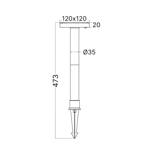 Braytron BG36‑00781 Solar Καρφωτό Κήπου 8W 2CCT 70lm IP65 Μαύρο – Σετ 2 τεμ.
