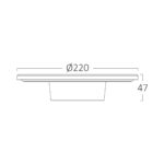 Απλίκα PALERMO 12w 3000K IP65 Braytron BG37-00200BR