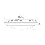 Πλαφονιέρα “Napoli” IP65 1 x Ε27 Λευκή Braytron BG37-00710BR