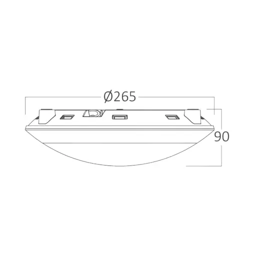 Πλαφονιέρα “Napoli” IP65 1 x Ε27 Λευκή Braytron BG37-00710BR